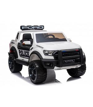 Coche a batería Ford Raptor POLICIA 12v 2x2 Mando RC Color Blanco - LE4698